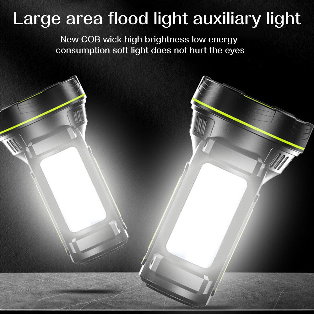 200000 Lumen Super Bright LED Tactical Flashlight Rechargeable LED Work Lights