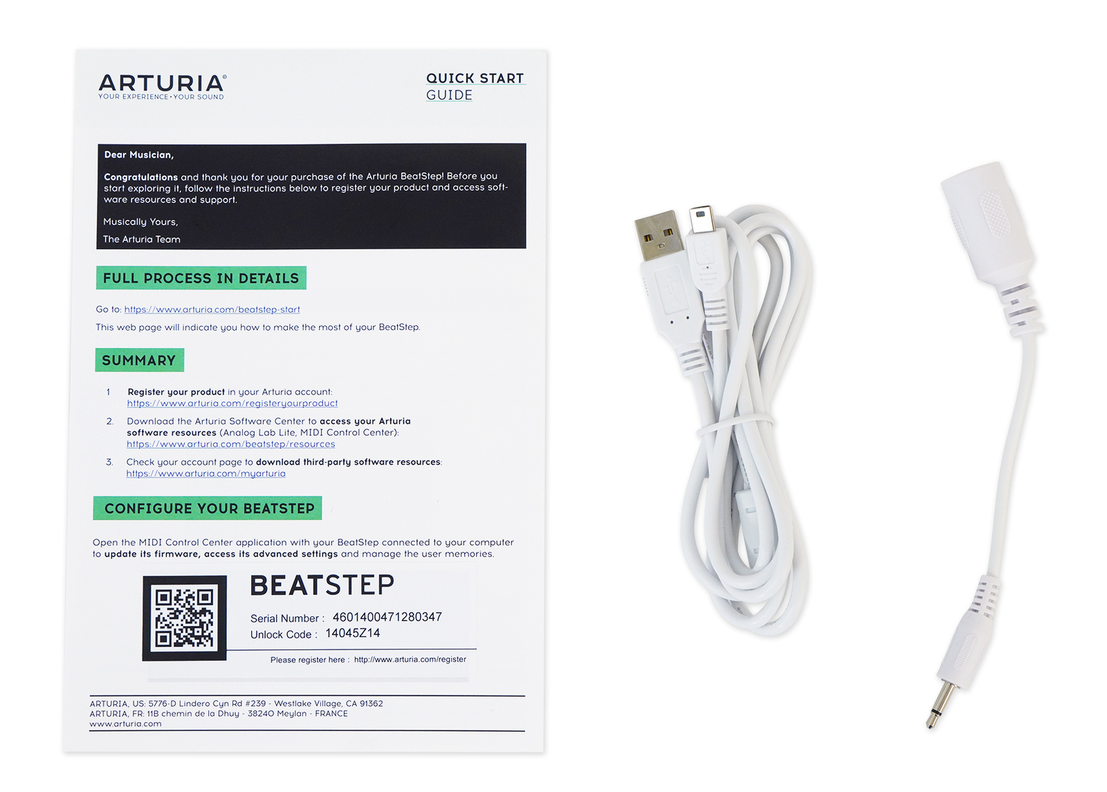 Arturia BeatStep 16-Step Analog Sequencer Midi USB DJ Pad Controller + Speaker