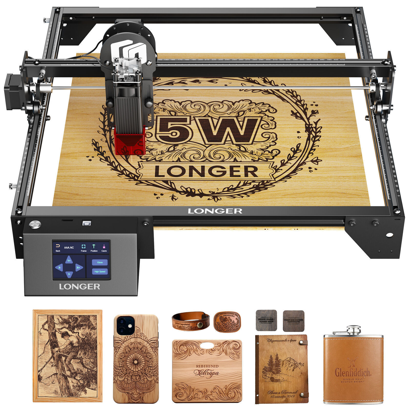 Longer Ray5 5W Laser Engraver 60W CNC Laser Cutter 240MHz ESP32 chip 10000mm/min