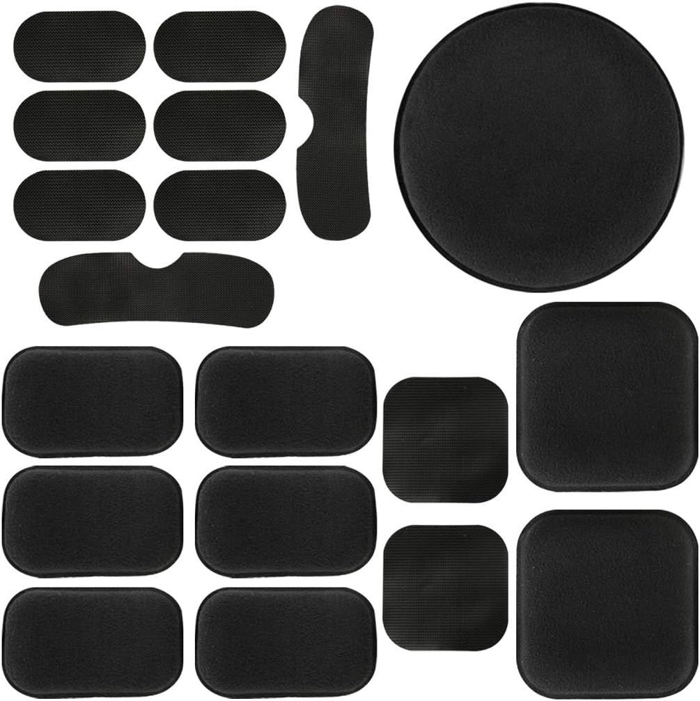 Universal Airsoft Helmet Pads, Tactical Replacement One Size, Black