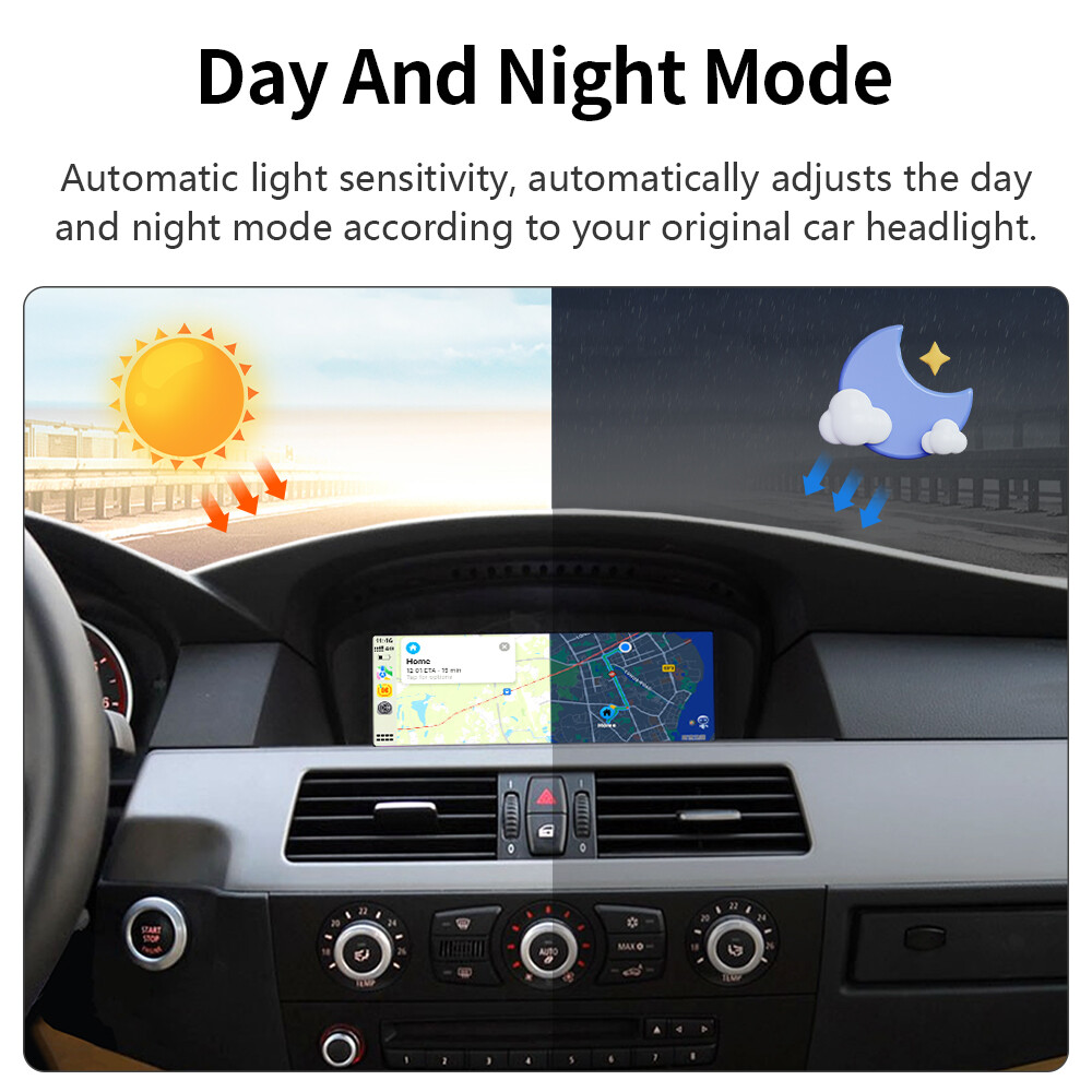 8.8' Wireless CarPlay Auto Car Touch Screen For BMW E90 E60 E61 E63 CCC