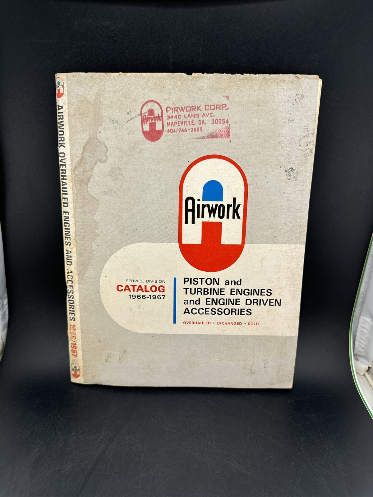 ✈️ AIRWORK CATALOG 1966-67 💥RARE💥 Piston And Turbine Engines