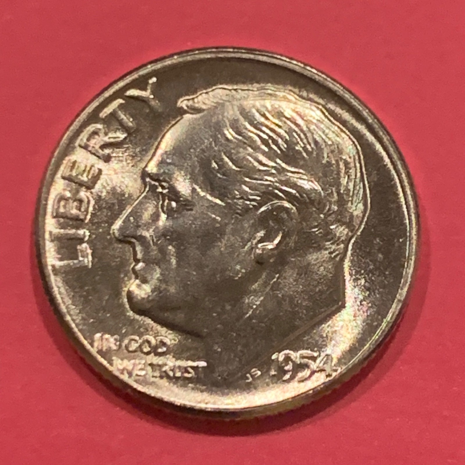 1954-P  Roosevelt Silver Dime BU Uncirculated FREE SHIPPING