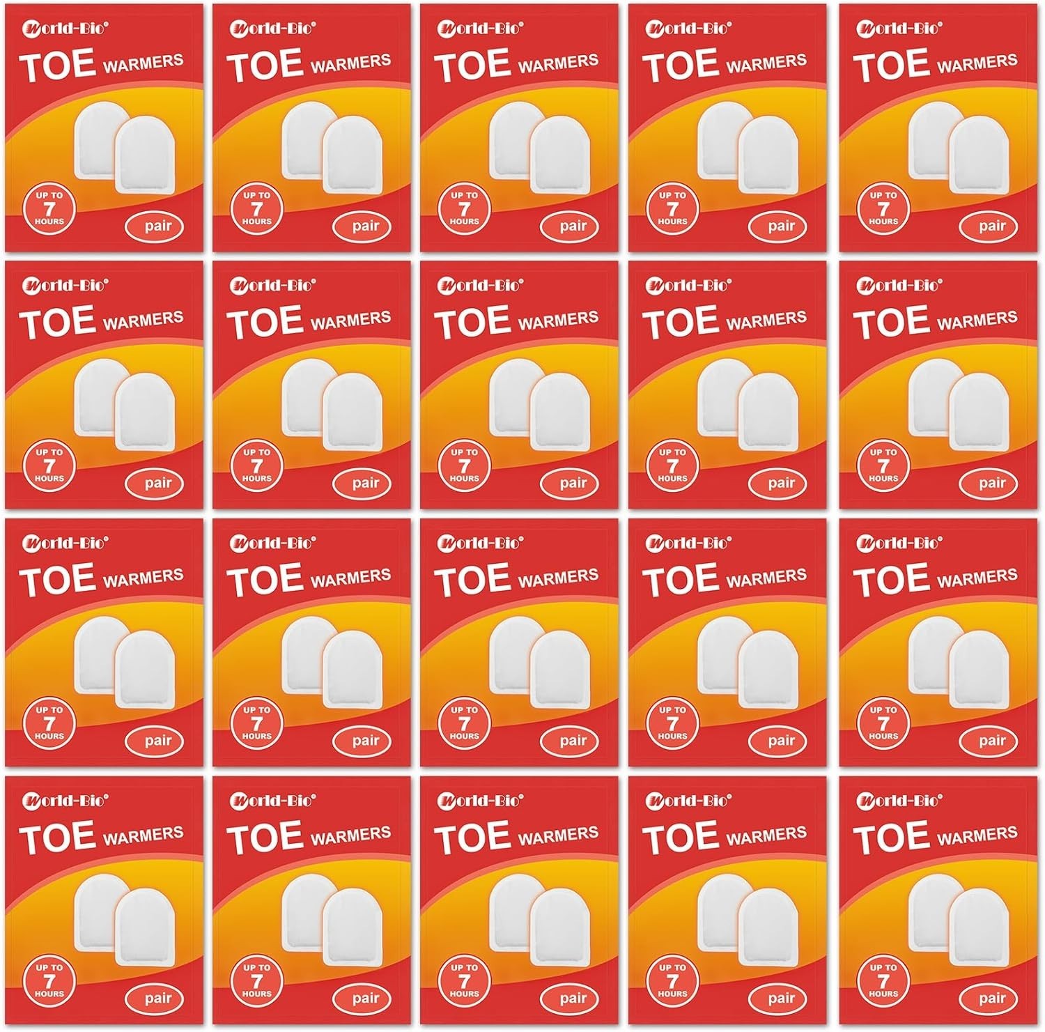 Toe Warmers Adhesive 10/20/Pairs - Long Lasting Safe Natural Odorless A...