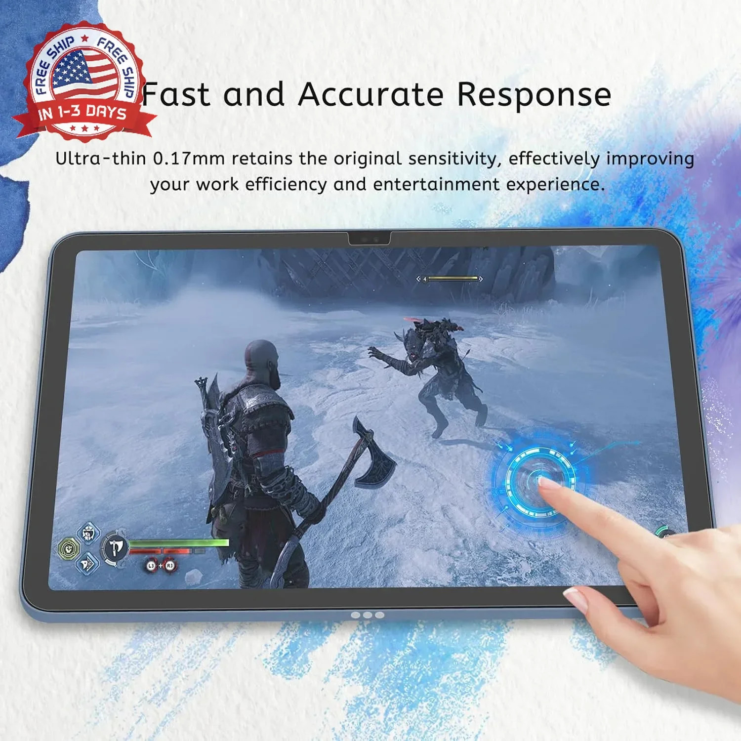 2 Pack Paperfeel Screen Protector Compatible with iPad A16 11th/10th Gene