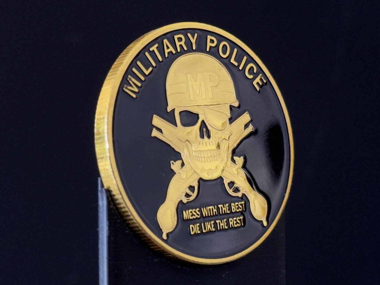 United States Military Police MP Skull Challenge Coin
