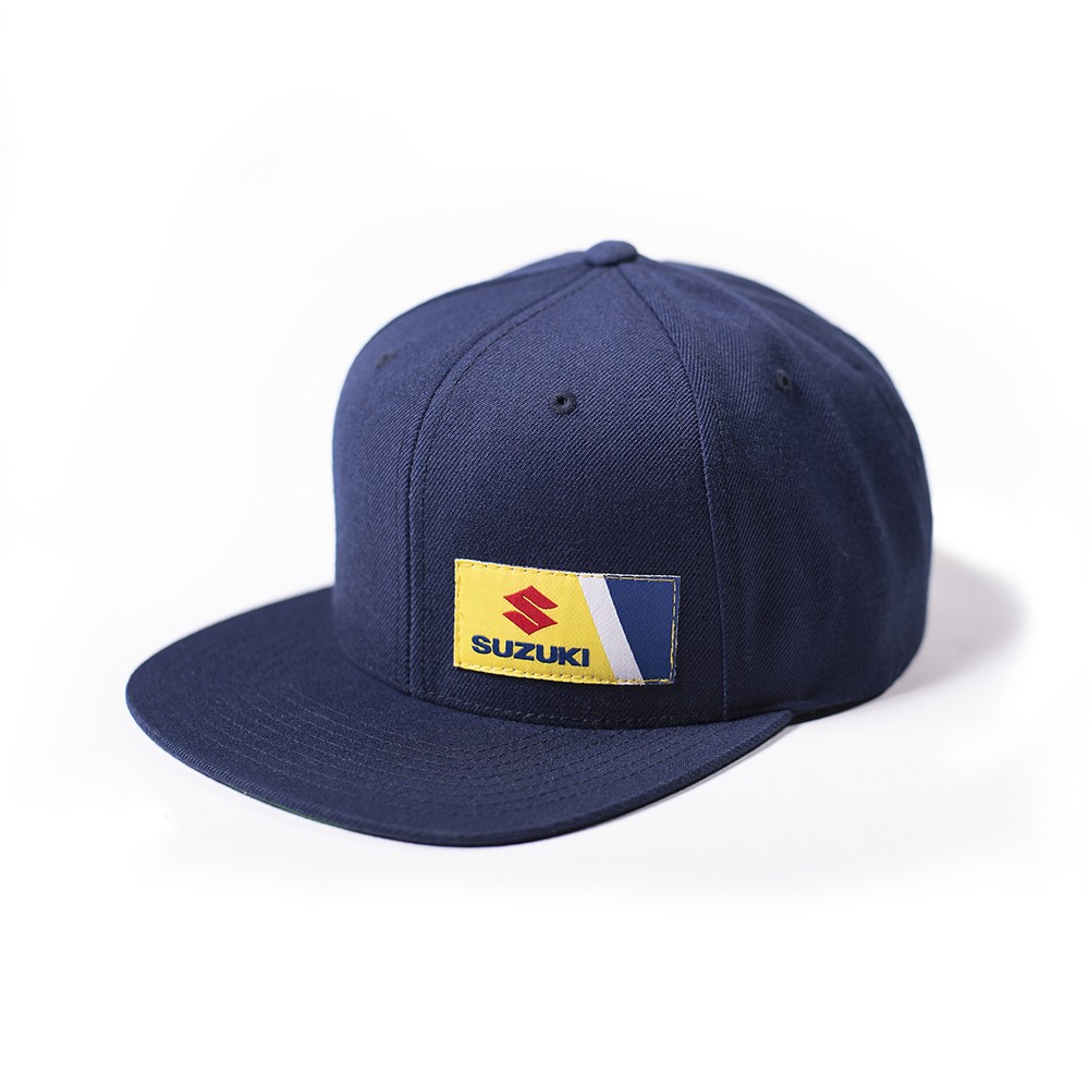 Factory Effex Suzuki Wedge Snapback Hat Navy Blue