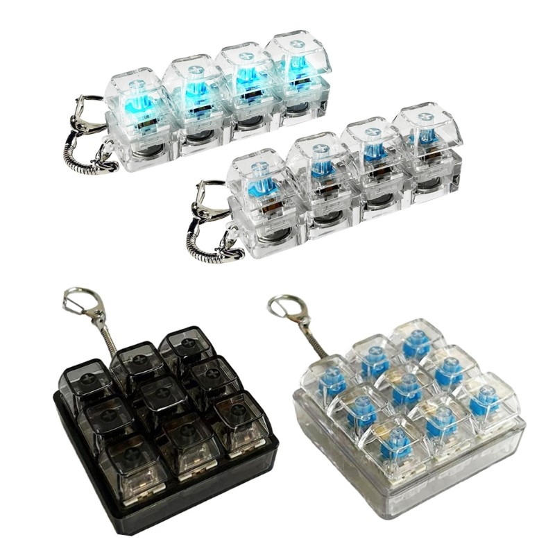 Mechanical Keyboards Switches Tester Keychain Toy Stress Relief Tool Keychain