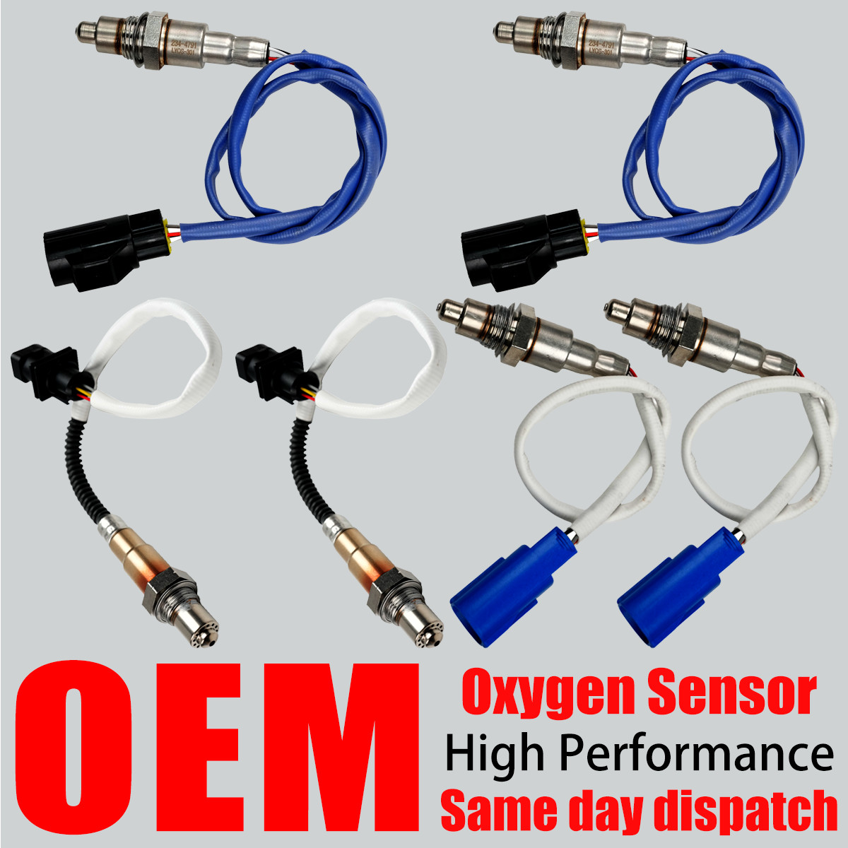 6PCS OEM Oxygen O2 Sensors For 2013-2019 Land Rover Range Rover Sport 3.0L 5.0L