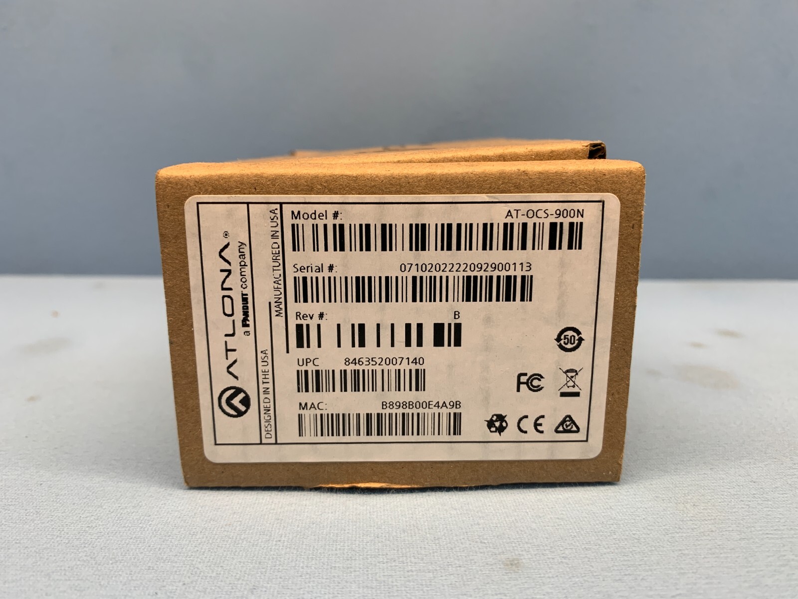 Atlona AT-OCS-900N / Network-Enabled Occupancy Sensor