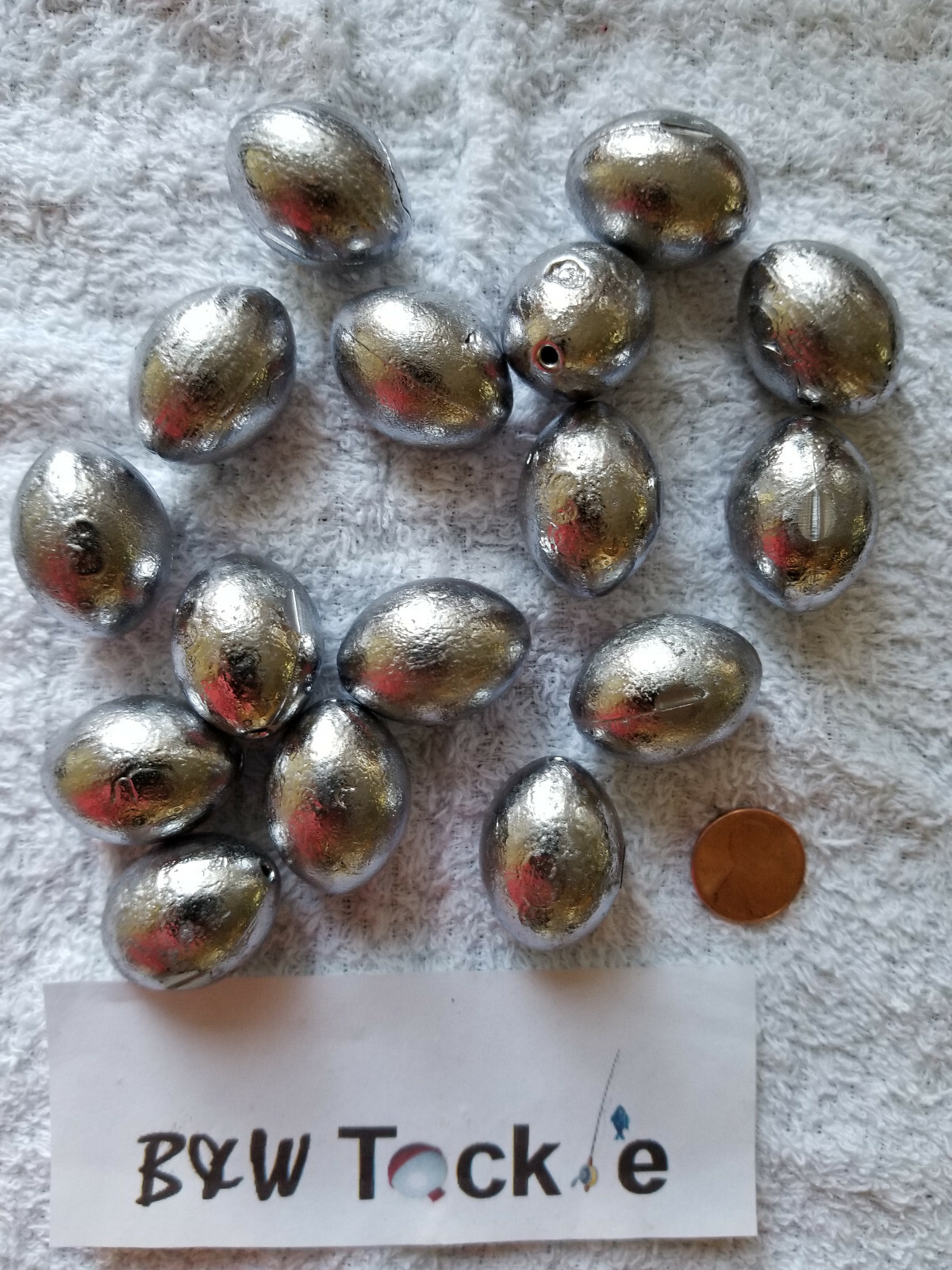 24 pcs. 16 oz. Egg Sinkers  Slip Sinkers, Weights, Fishing,  FREE shipping