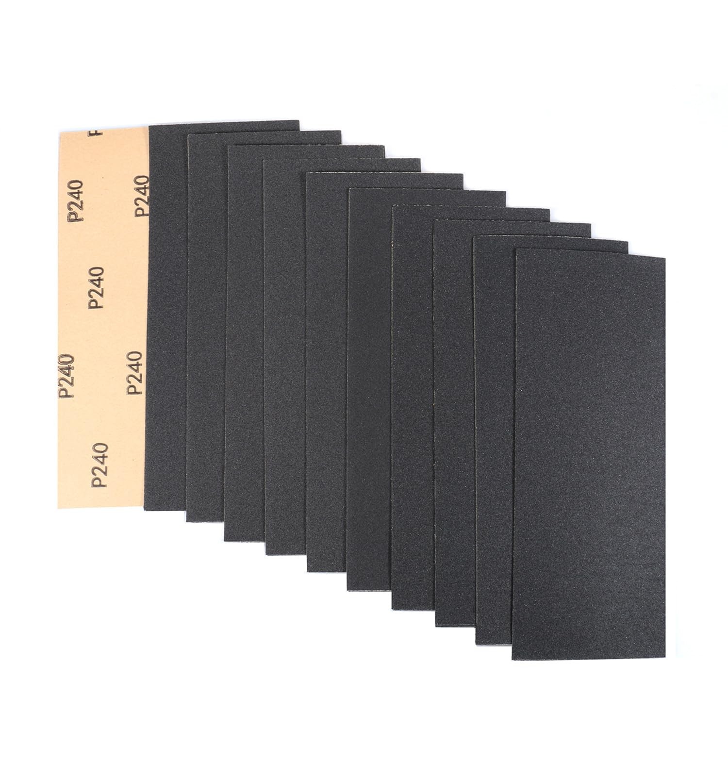 Tueascallk 30Pcs 9 x 3.6 Inchs 240 Grit Wet and Dry Handmade Universal Sandin...