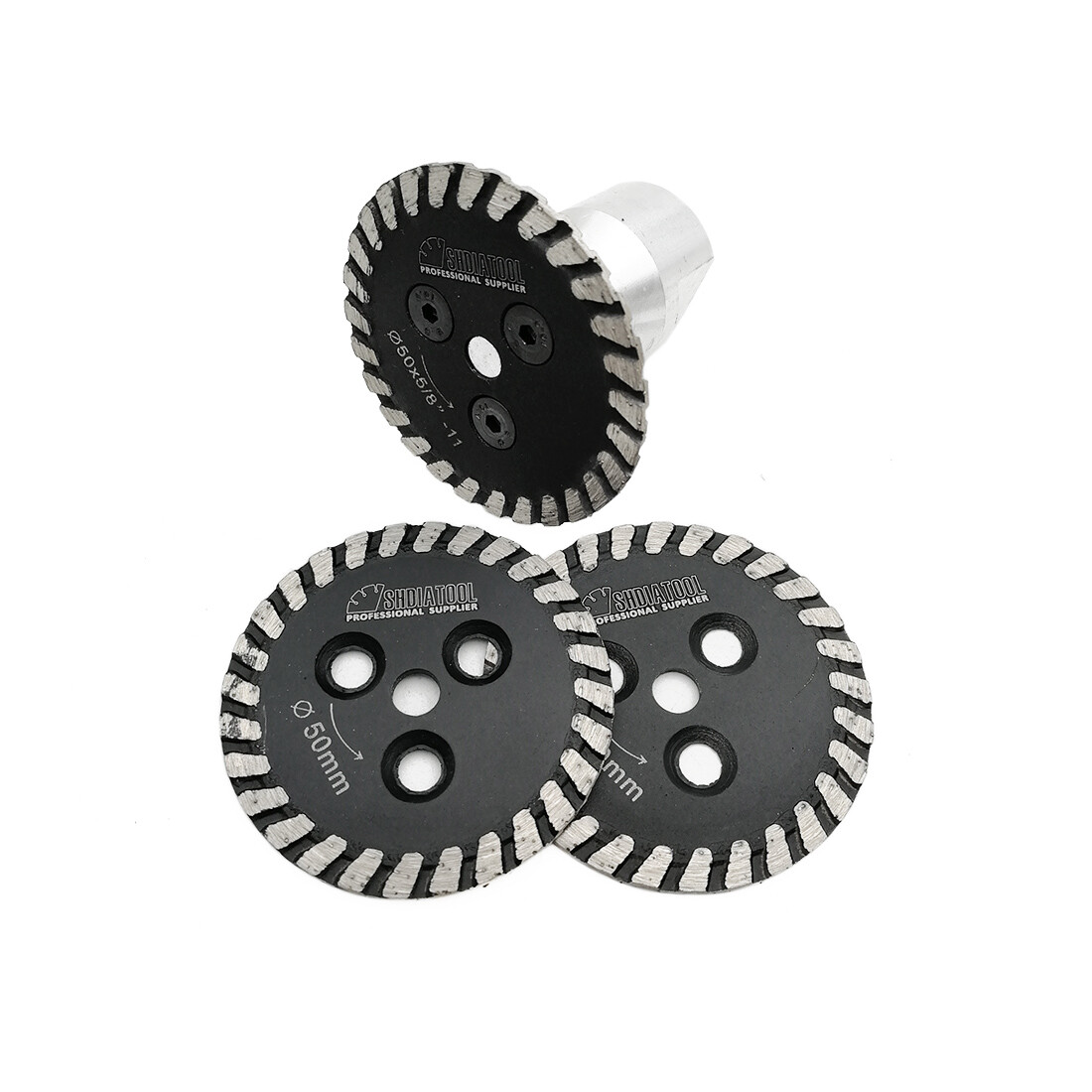 3pcs 40mm / 50mm Mini Diamond Cutting Discs 5/8-11 Saw Blade Engraving Disc Tool