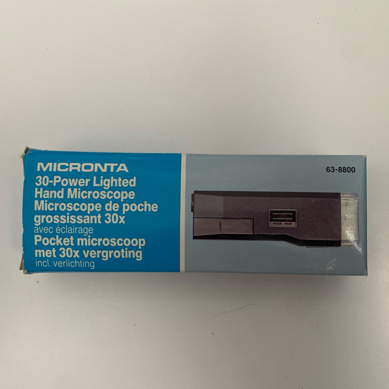 Vintage Micronta 30x Light Hand Microscope (New Open Box)