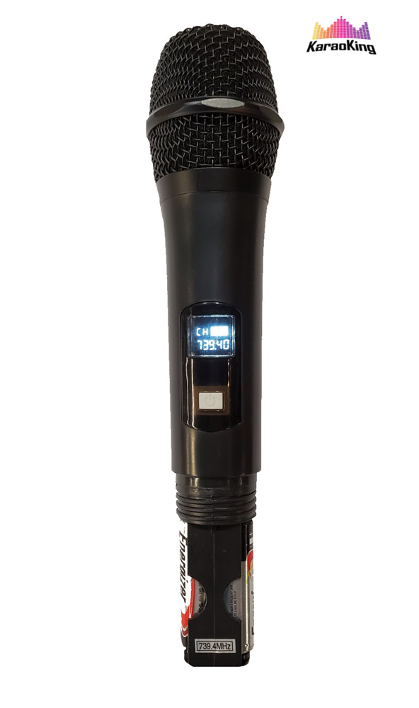 KaraokeMachine Replacement Wireless Handheld Microphone 739.4 MHz KaraoKing G100