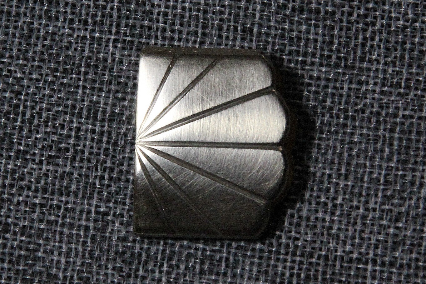 Japanese brass habaki，8#，Carving by hand