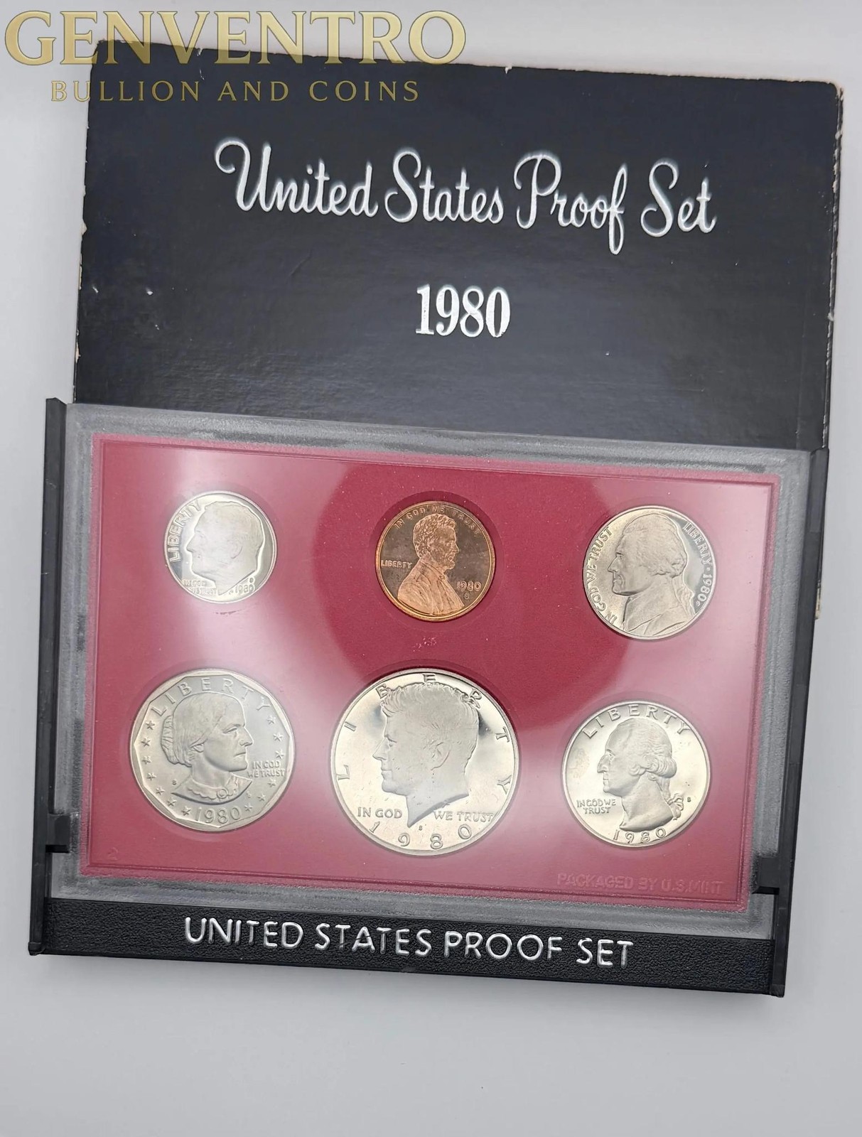 1980 US Mint Proof Set BU Coins with Original Mint Packaging #328