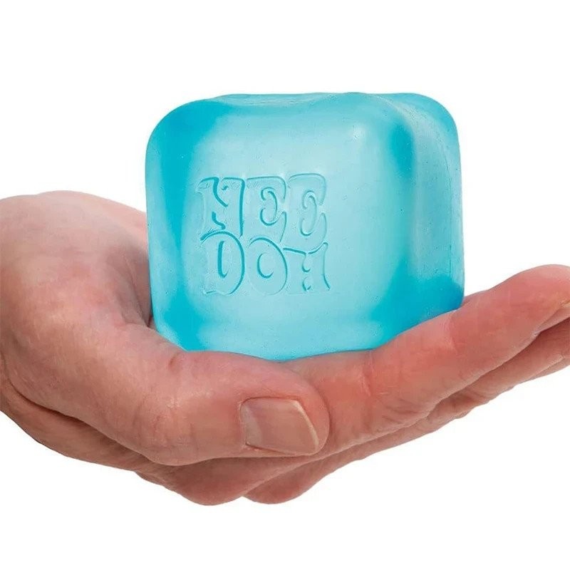 Nee Doh Nice Cube - Super Solid Squish! (Blue) - Brand New/Factory Sealed! TL