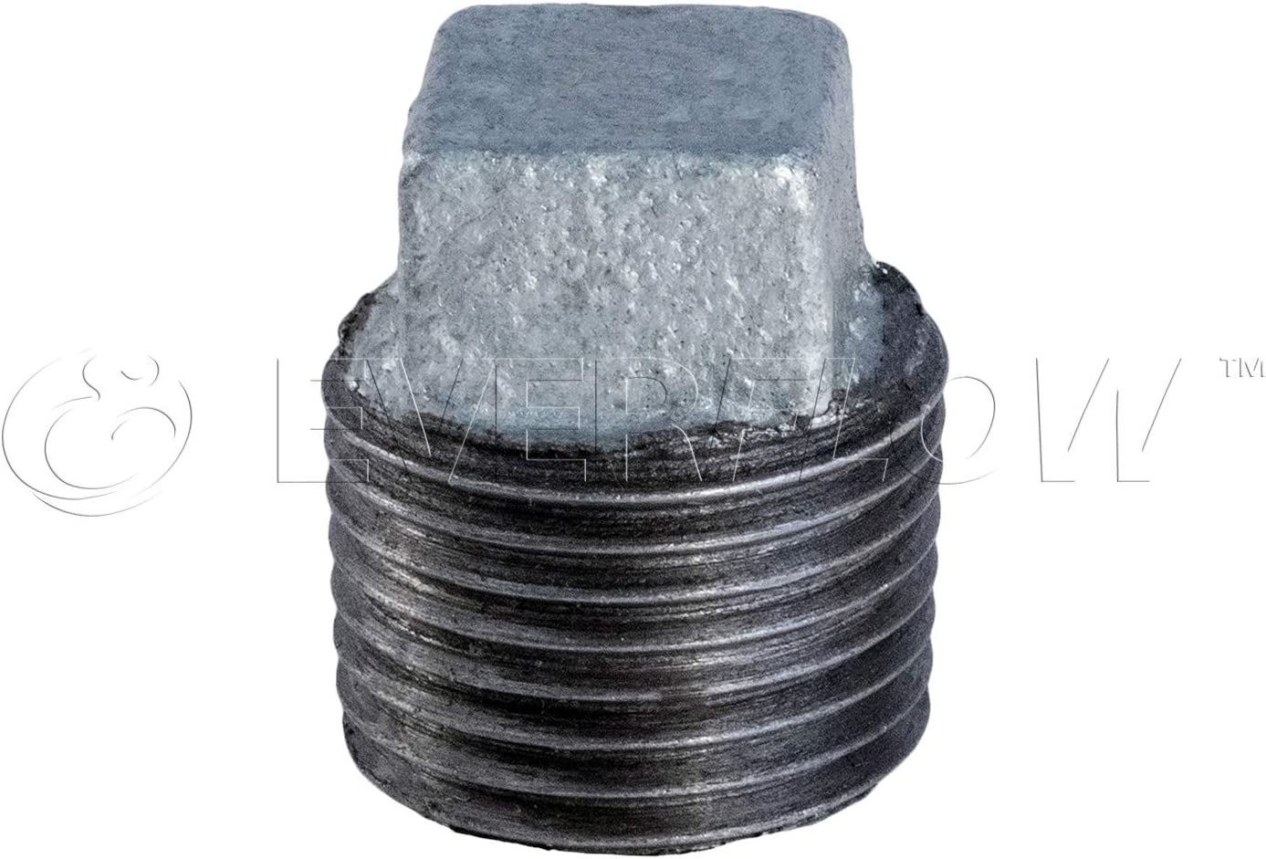 4" MIP Galvanized Malleable Iron Plug with Square Head