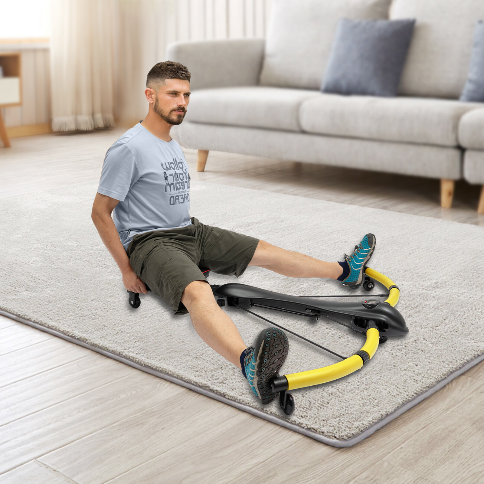Body Workout Machine Abdominal Exercise Machine Rowing Machine Home Gym USA
