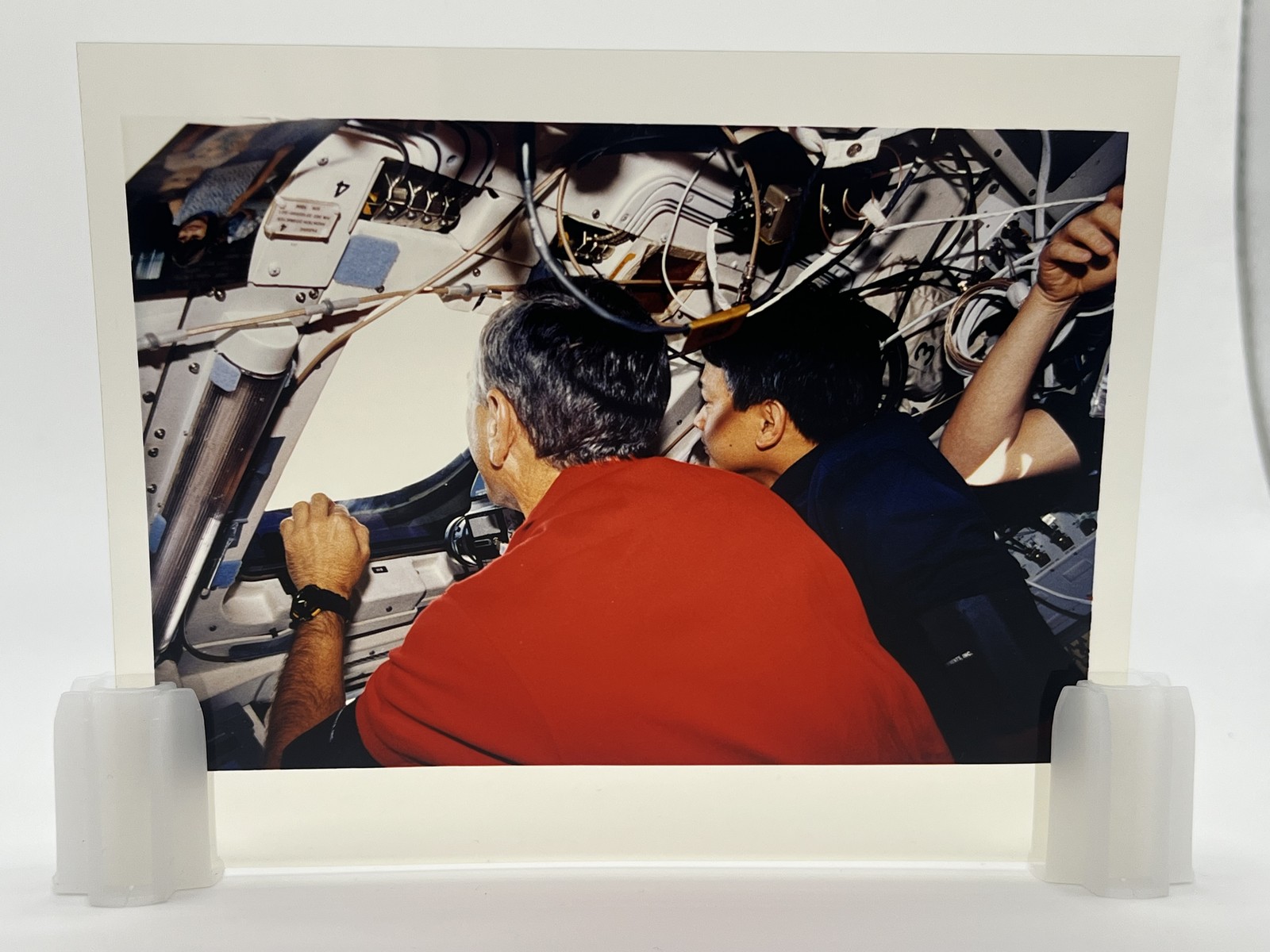 STS-50 Columbia Crew View 1992 - Original 4x5 NASA Photo Transparency