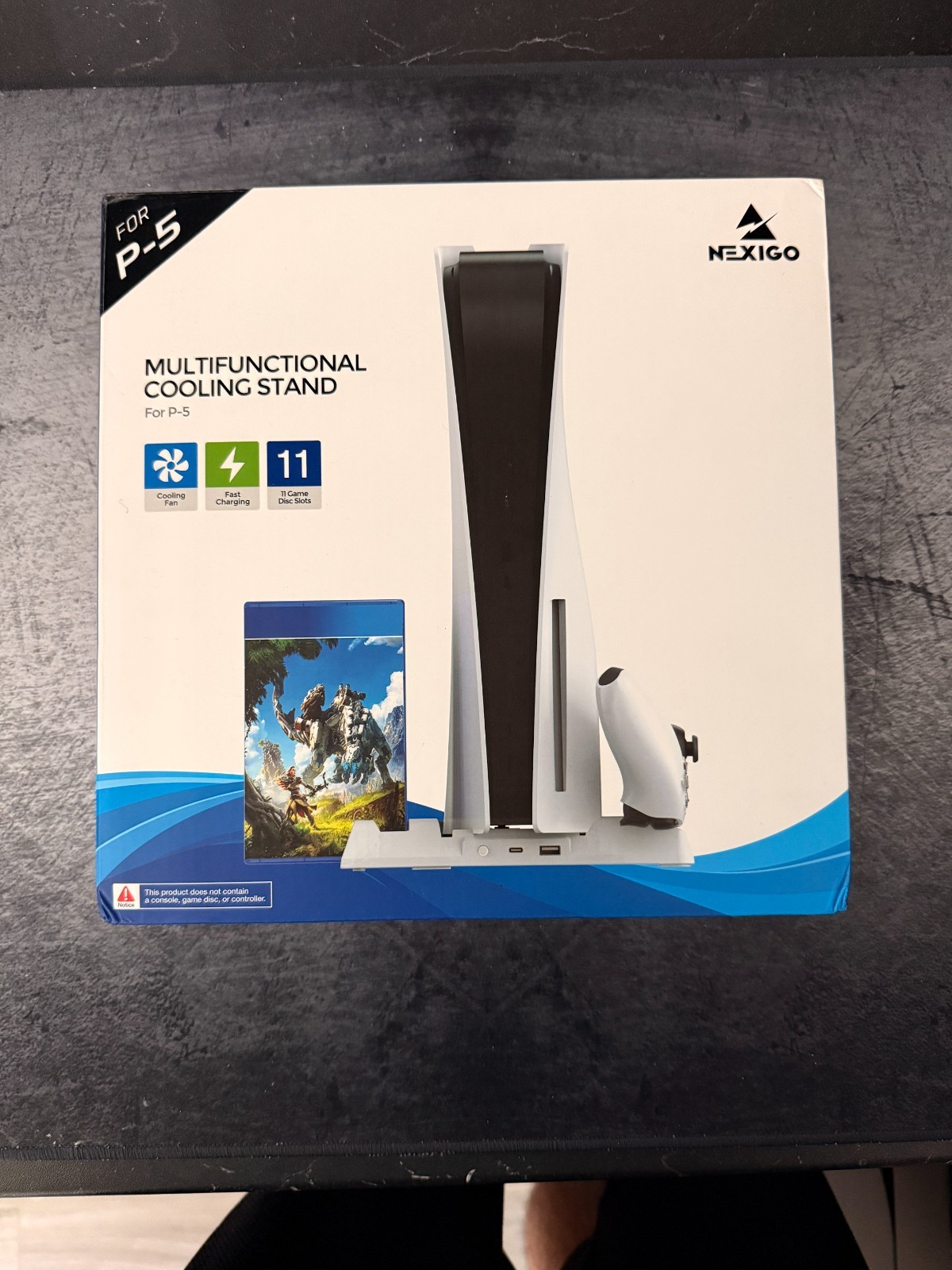 NexiGo Playstation 5 Vertical Stand with Cooling Station Controller
