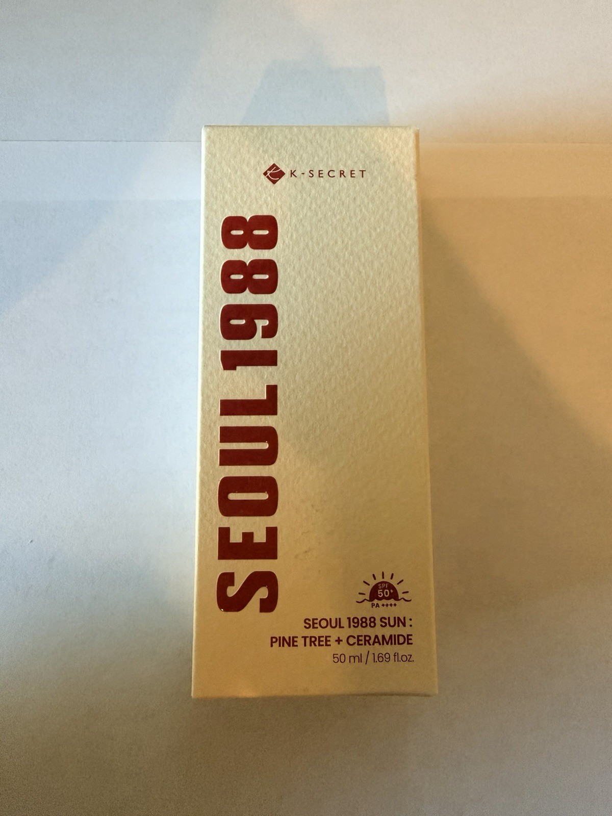 K-SECRET Seoul 1988 Sun Chemical Sunscreen Pine Tree Ceramide SPF 50 PA++++ 50ml