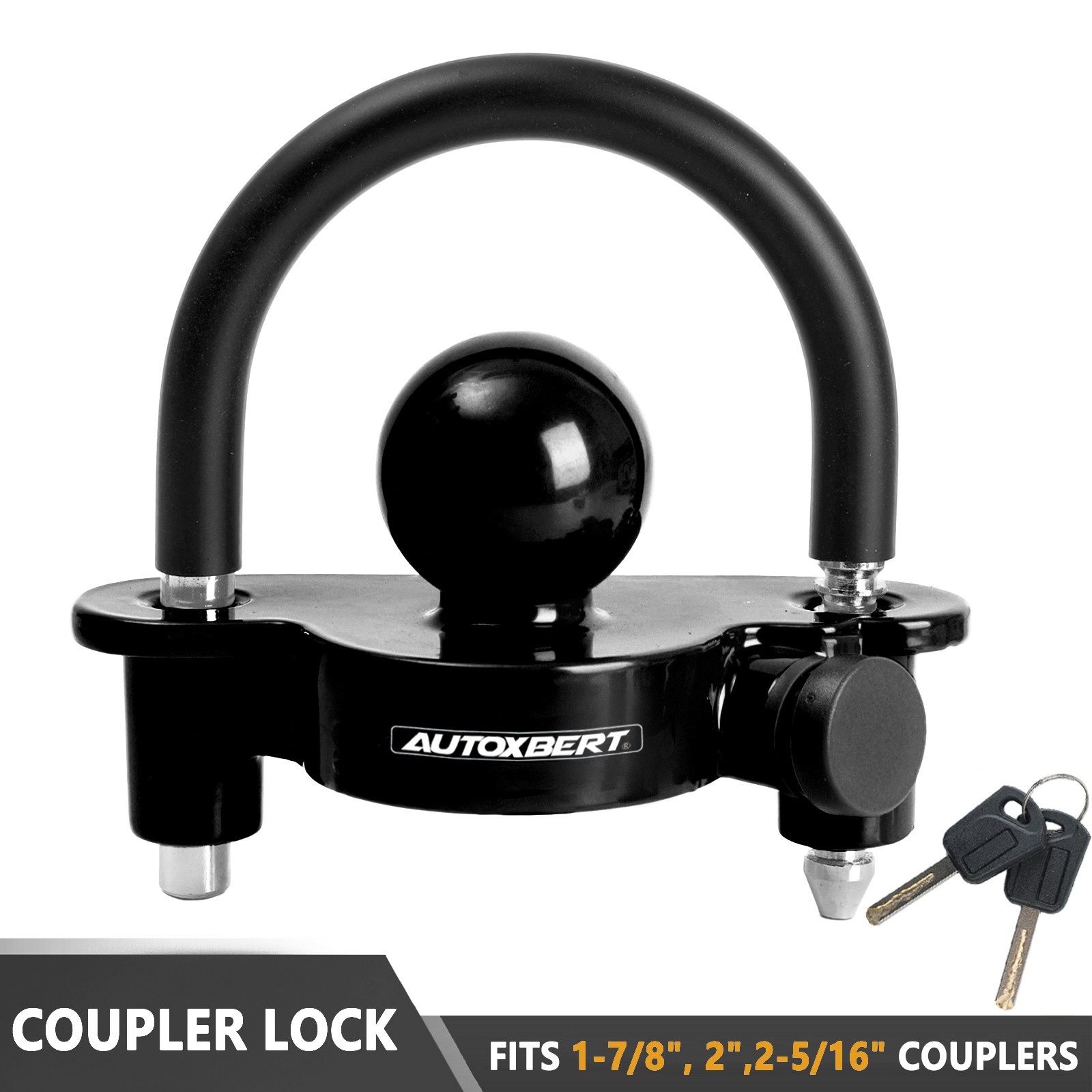 Lot of (1) Universal Coupler Lock Trailer Locks Ball Hitch Trailer Hitch Lock
