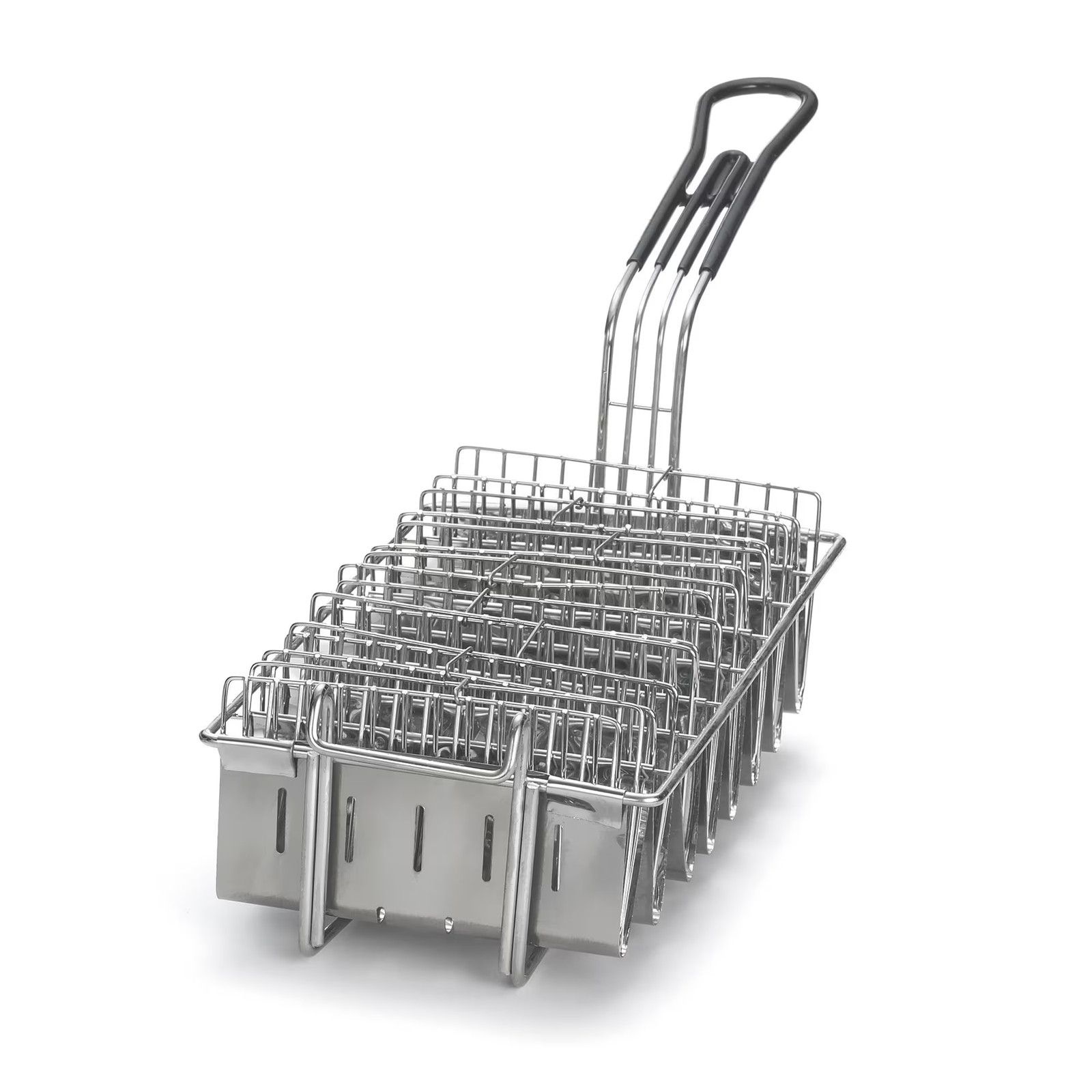 TableCraft 40 Nickel Plated Taco Fry Basket for 8 Tacos