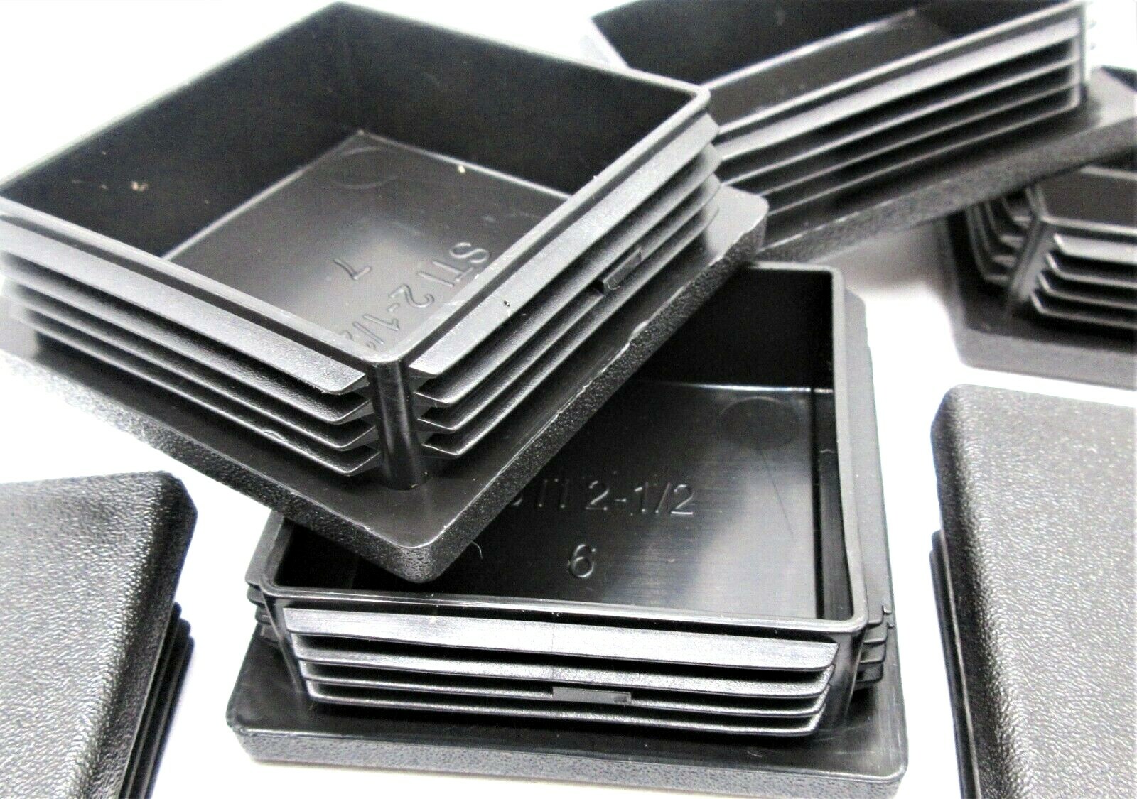 2 1/2" x 2 1/2" Square Tubing Plug 2 1/2" Tubing Cap USA Various Package Sizes