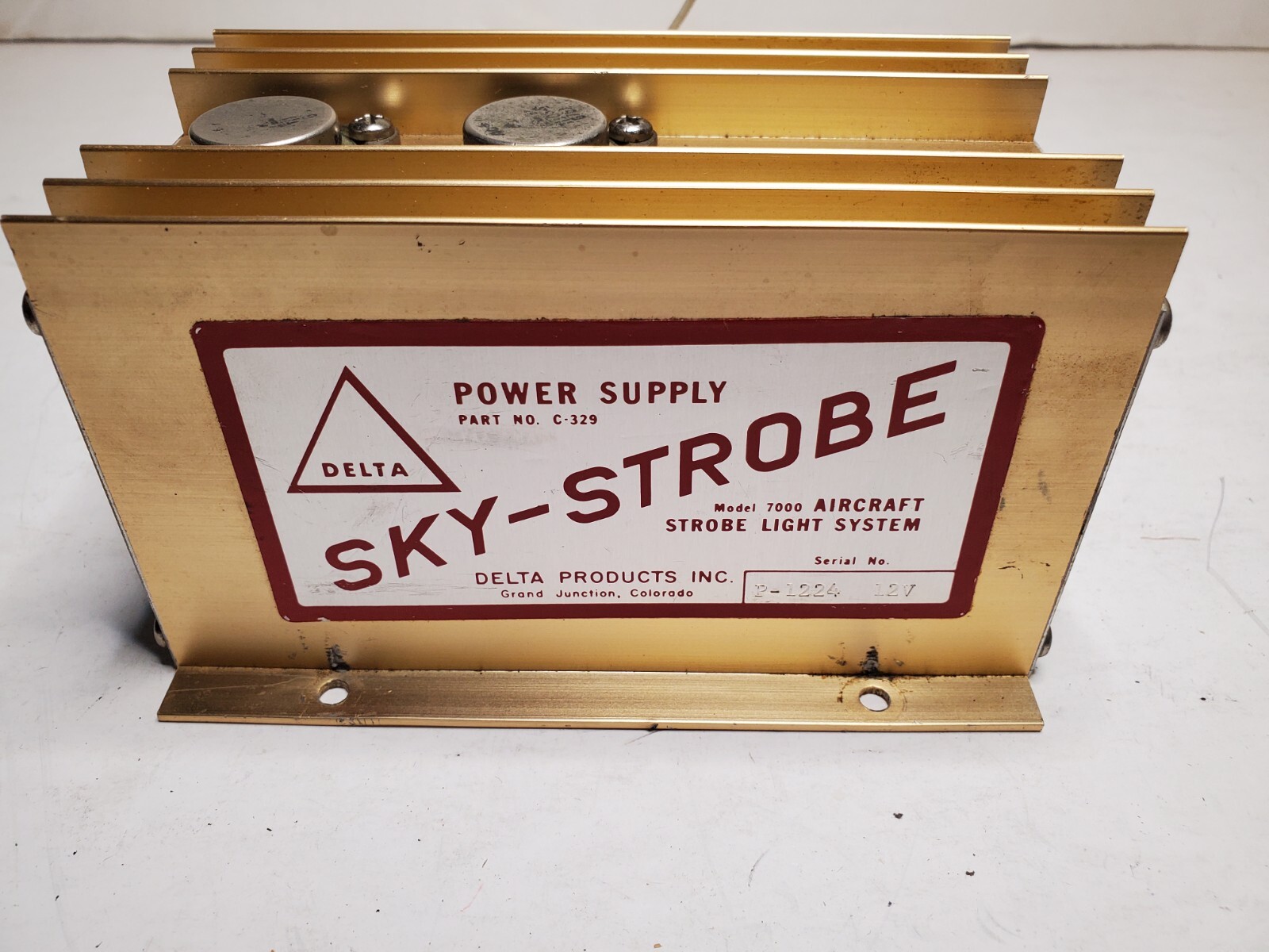 Delta SKY STROBE Power Supply No. C-329 Model 700 Aircraft Strobe Light System