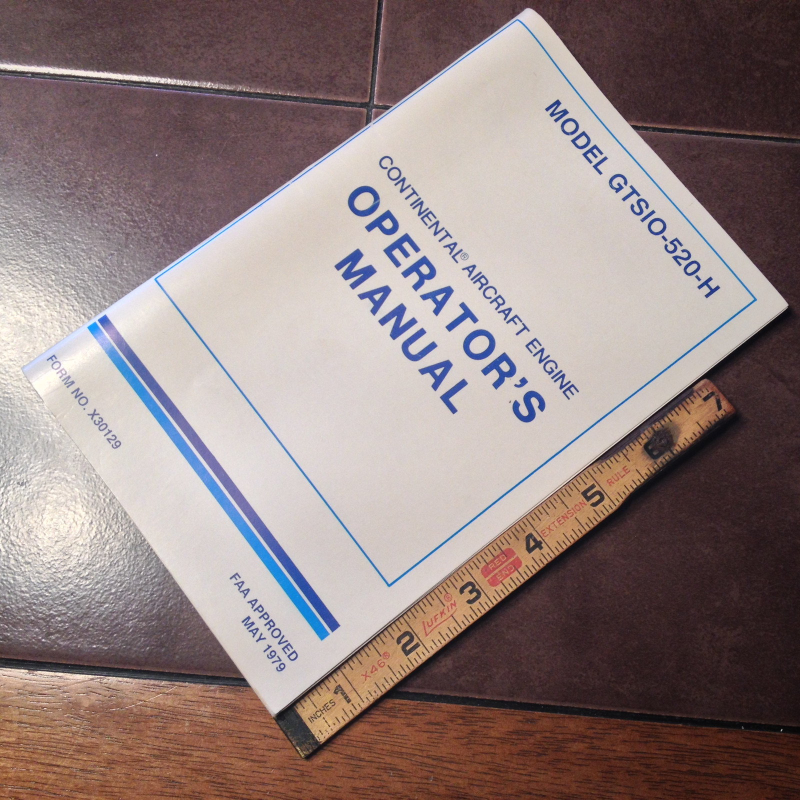 Continental GTSIO-520-H  Engine Operator's Manual