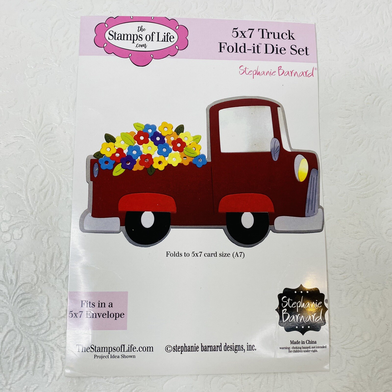 Stamps of Life 5x7 Truck Fold It Die Set with Extras 22pcs Flowers Pumpkin SOL