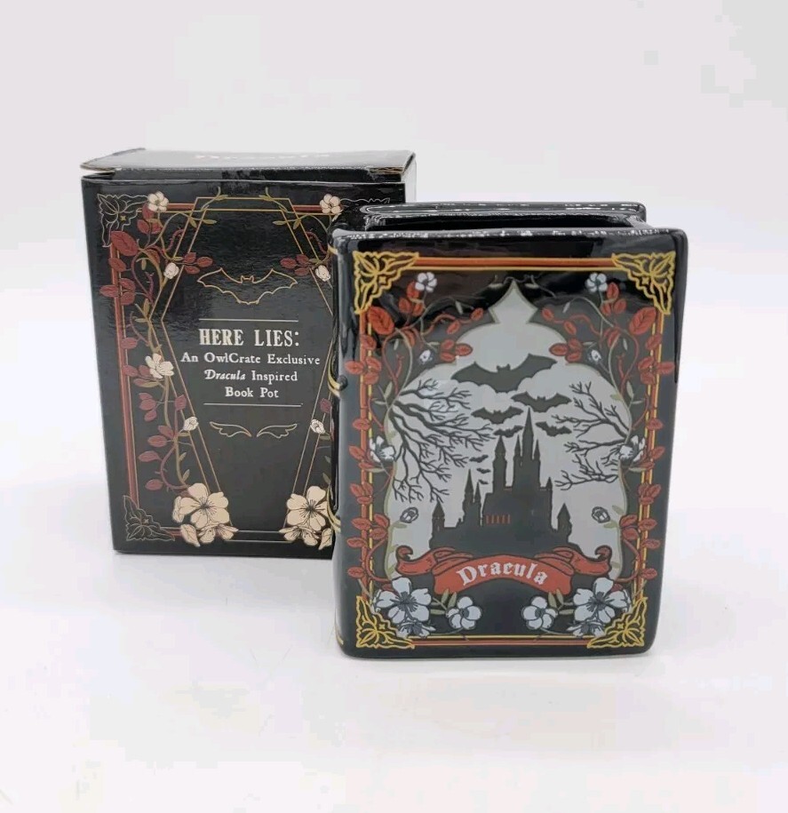 Owlcrate Dracula Book Pot Brand New