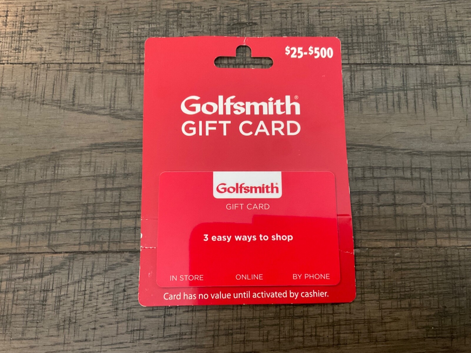 Golfsmith Golf Store Gift card $25-500 value Sporting goods store NEW UNUSED