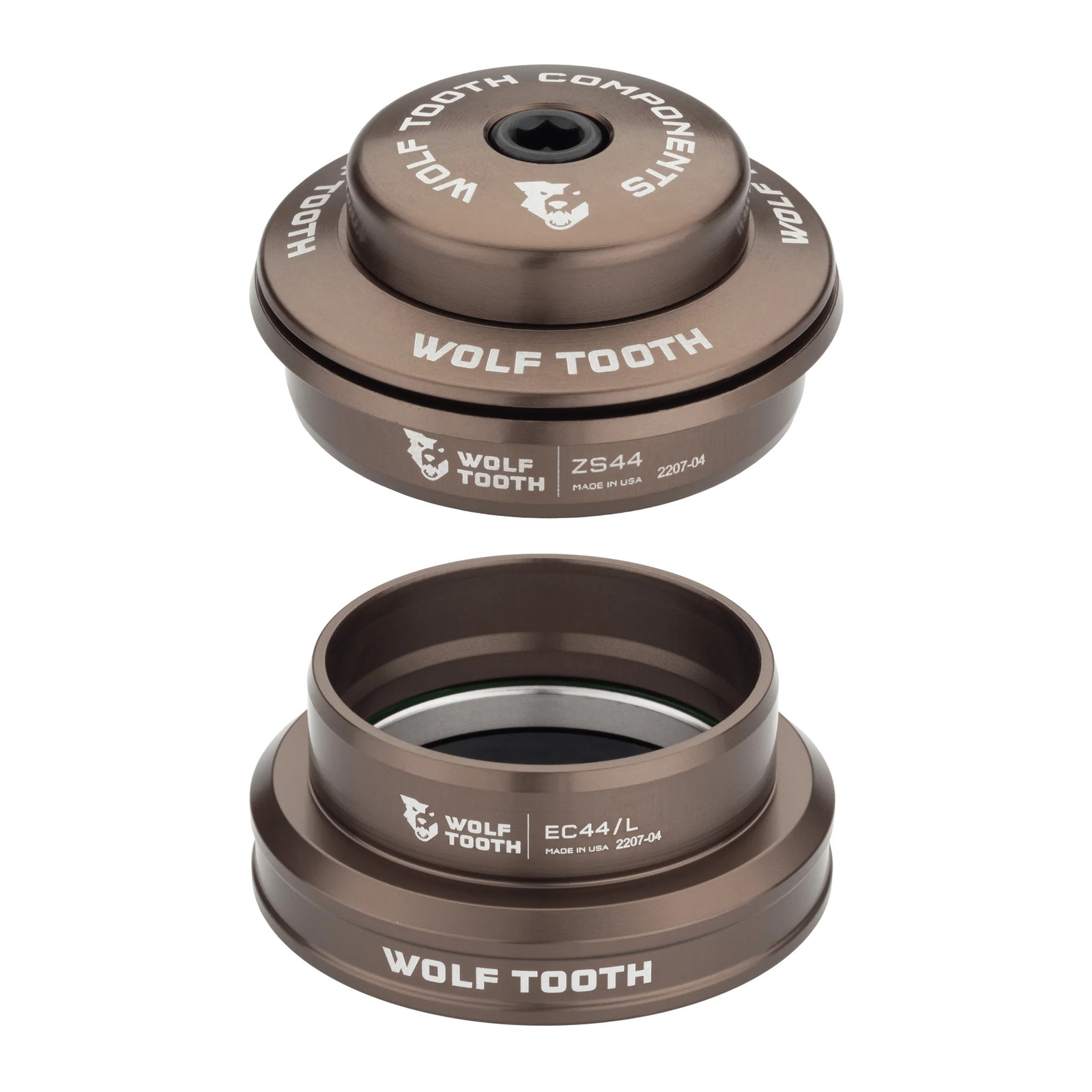 Wolf Tooth Wolf Tooth Premium Headsets - Espresso Upper and Lower ZS44/28.6 6mm