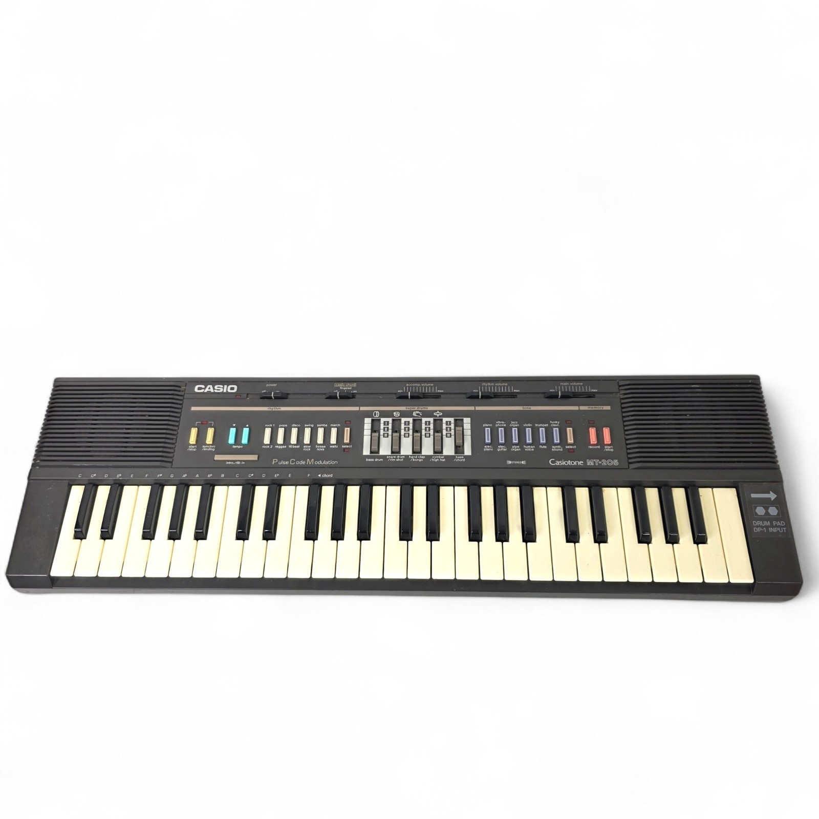 Casio Casiotone MT-205 Keyboard Pulse Code Modulation Super Drums Parts Repair