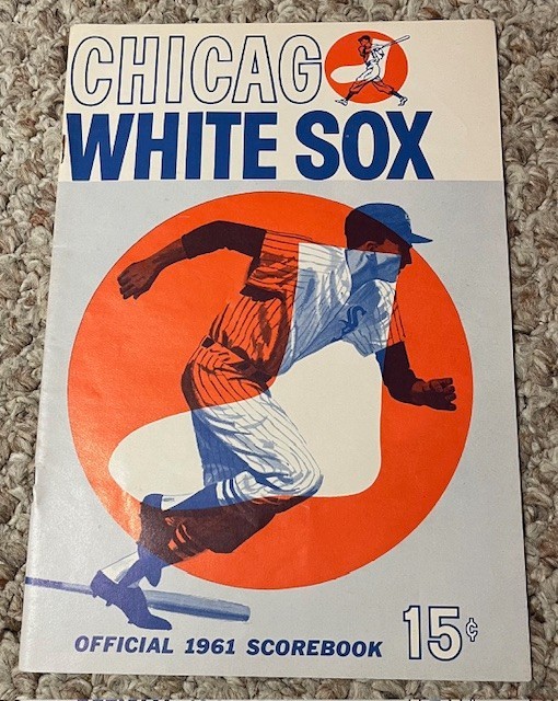 Chicago White Sox Official 1961 Scorebook vs Detroit Tigers Aparicio Fox Kaline