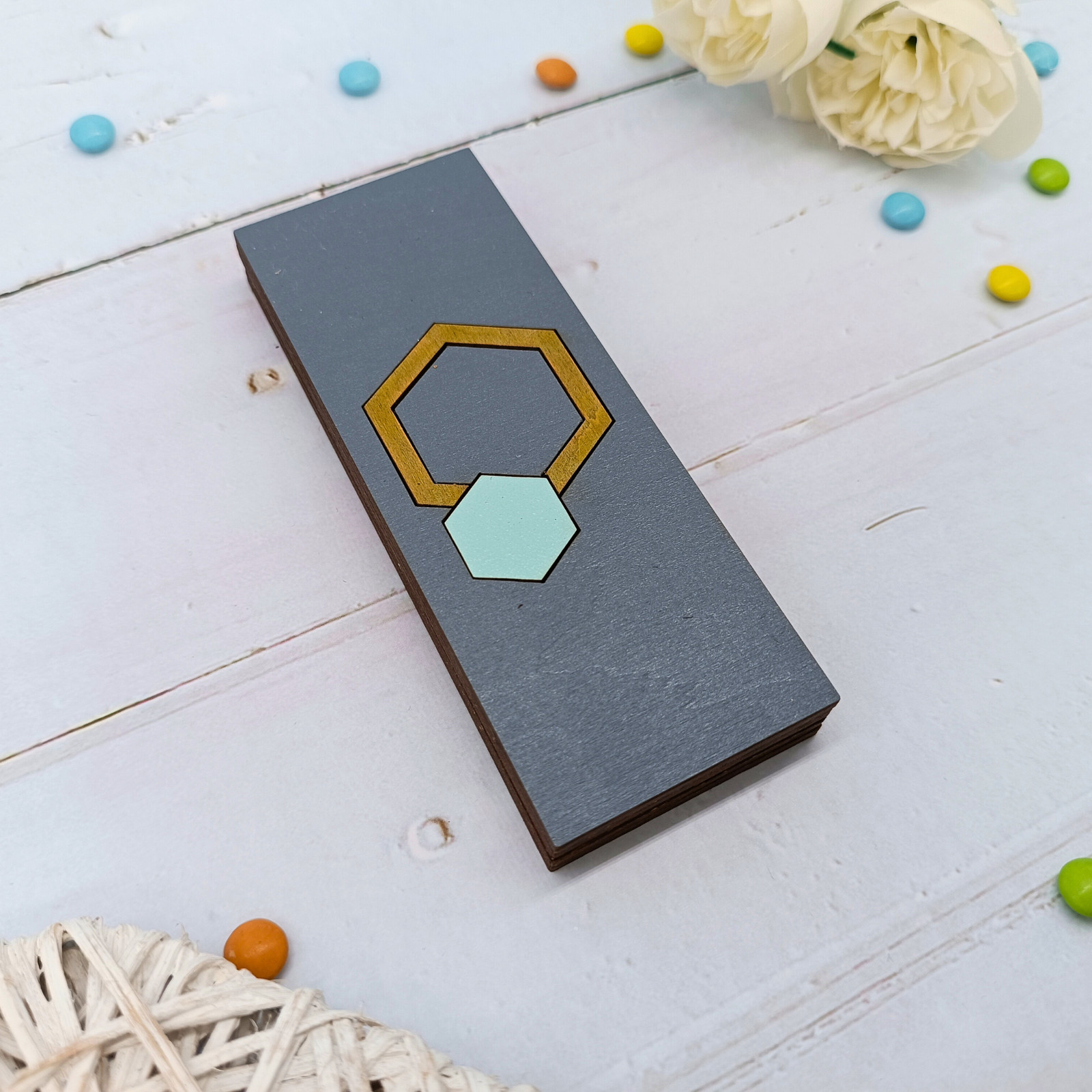 Wooden Bead Organizer with cover– Keep Your Crafting Neat and Tidy Geometry