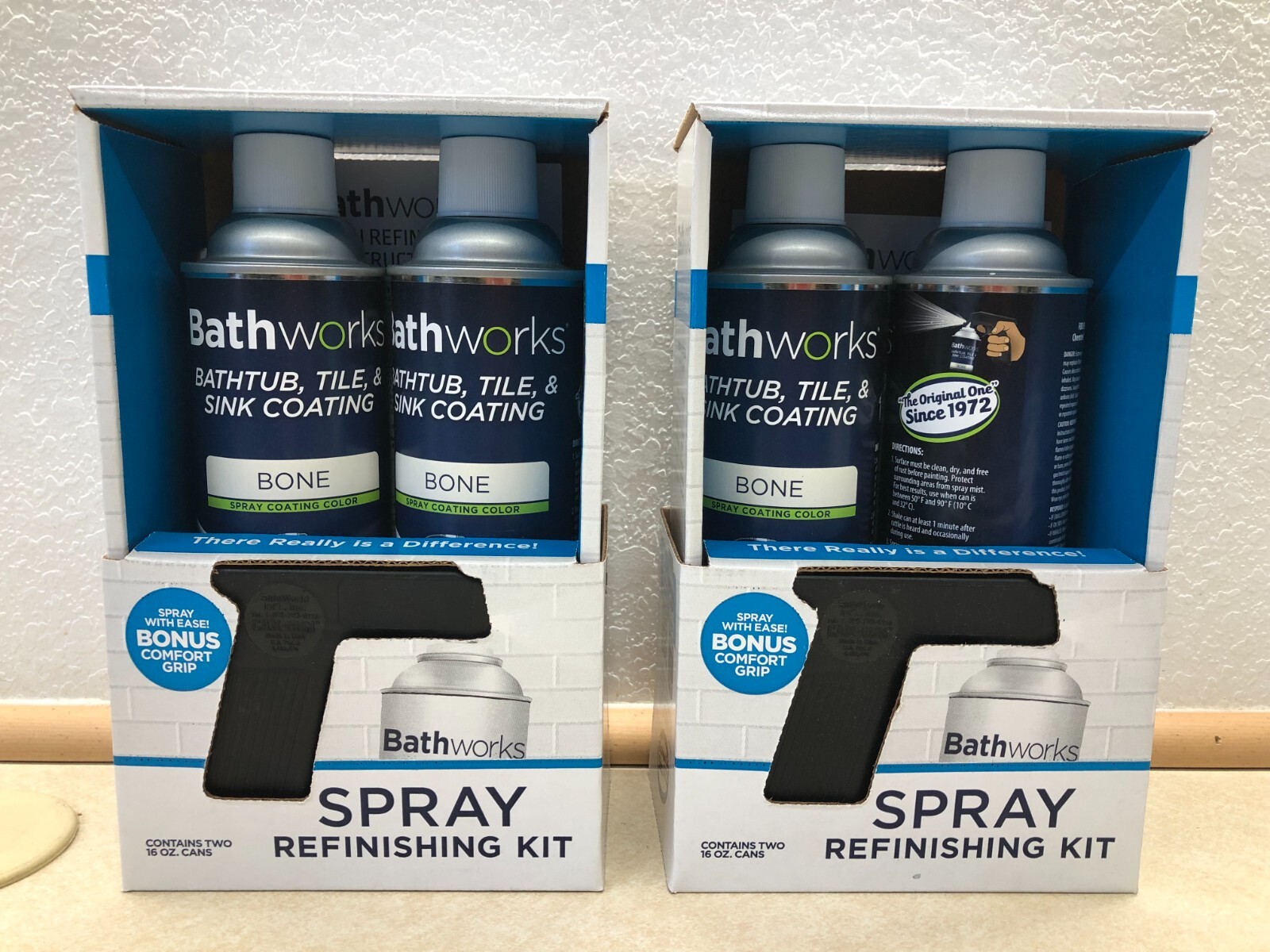 Lot of 2 Bathtub Refinishing Kit (white) For Tub, Tile & More. 4 cans 16 once