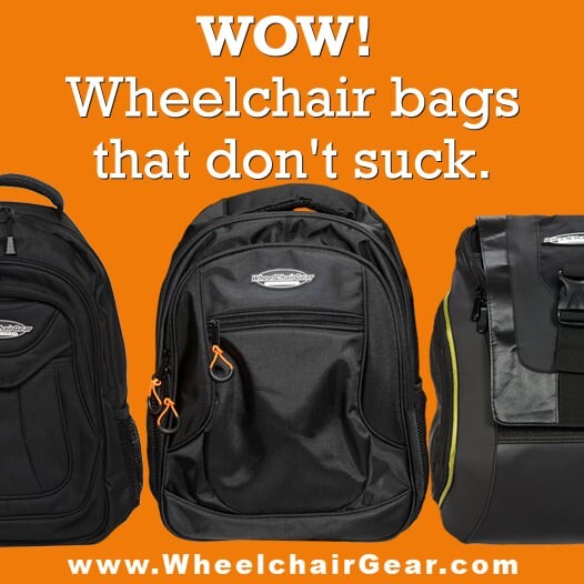 GET IN GEAR With Our Outlaw Wheelchair Backpack-Our Most Popular Wheelchair Bag