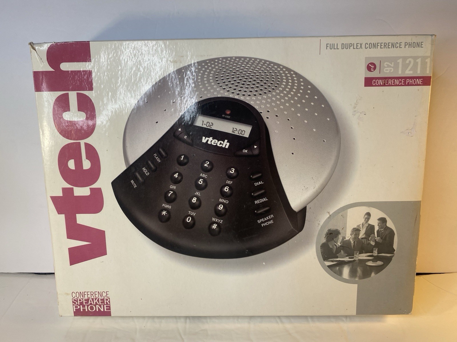 Vtech VT 92-1 Full Duplex Conference Speaker Phone LCD Display,2 Microphones,NEW