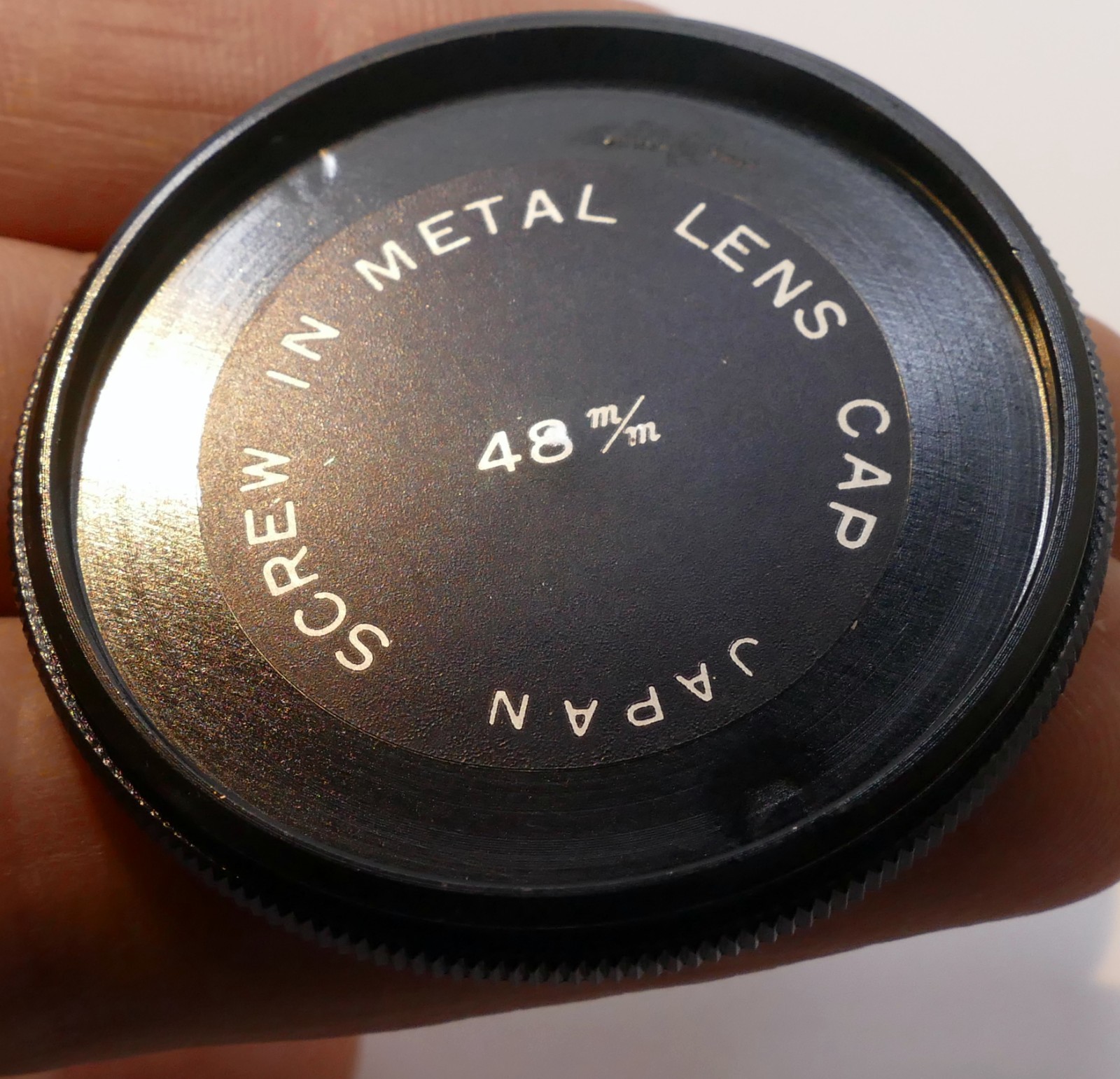 48mm Lens Front Cap for stacking, metal, screw in type for TLR 80mm