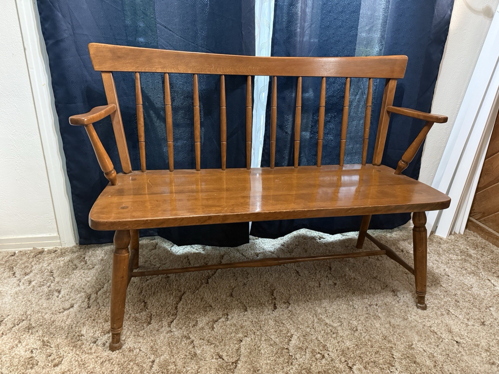 Ethan Allen American Traditional Solid Maple And Or Birch Bench