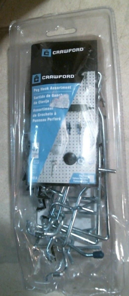Crawford 1851A Peg Hook Assortment 47 Pieces FREE SHIPPING