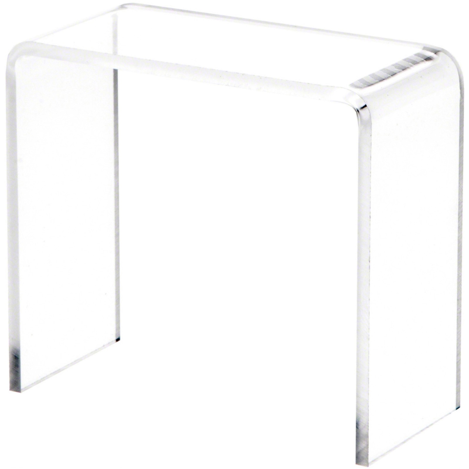 Plymor Clear Acrylic Vertical Rectangular Display Riser, 3" H x 3" W x 1.5" D