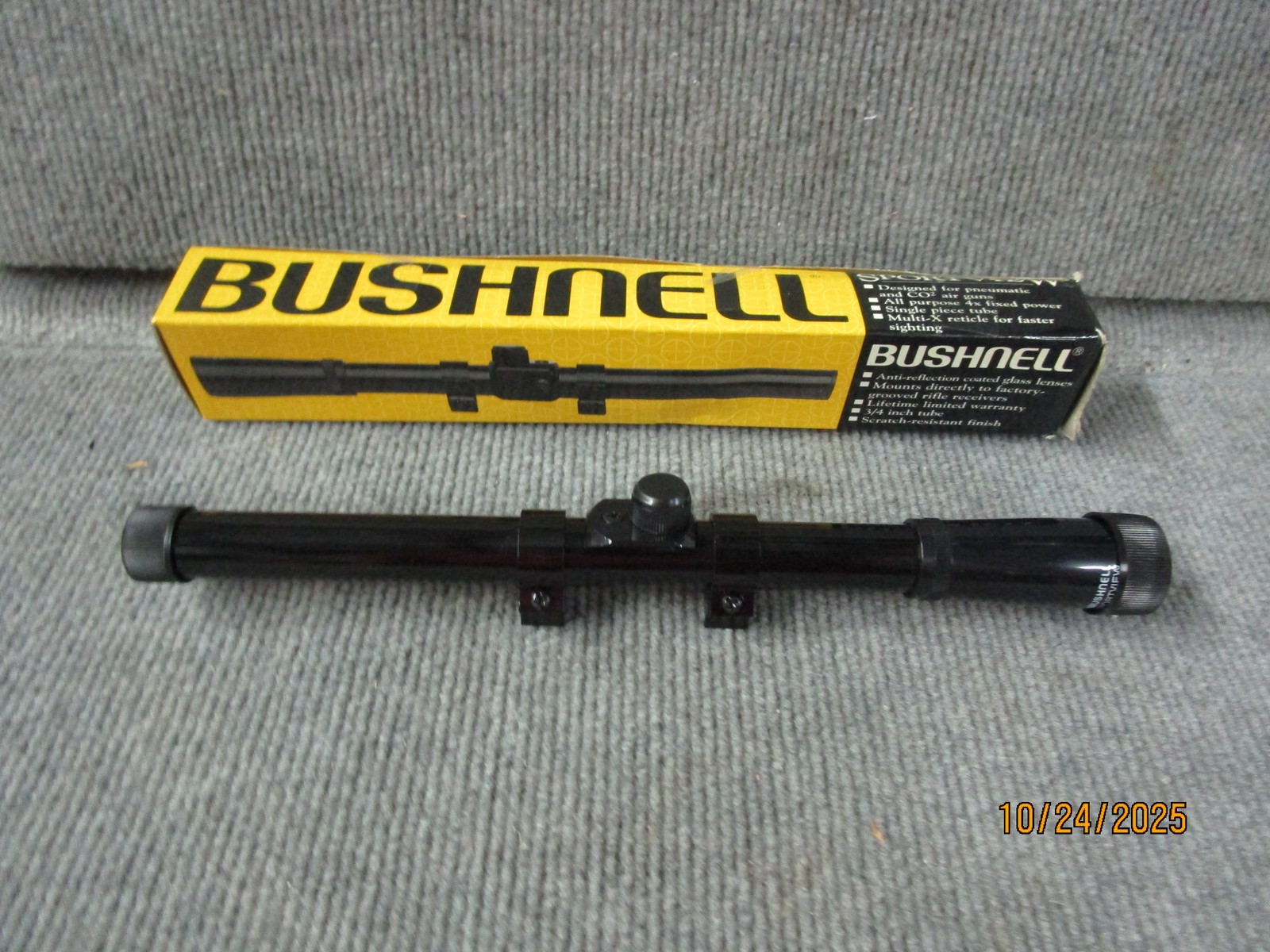 Bushnell Sportview Air Gun 4x15 Scope 79-1416 NOS
