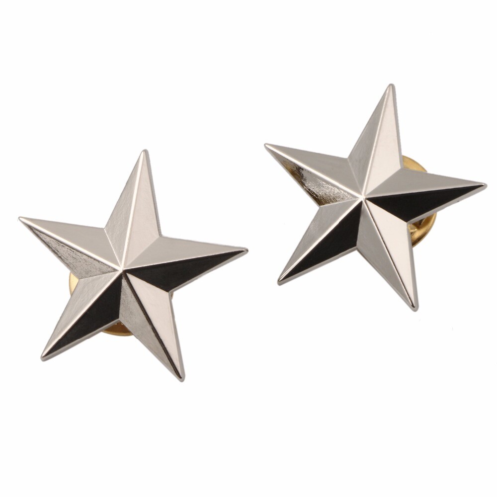 WW2 PAIR US ARMY ONE STAR BRIGADIER GENERAL RANK INSIGNIA BADGES -chho981