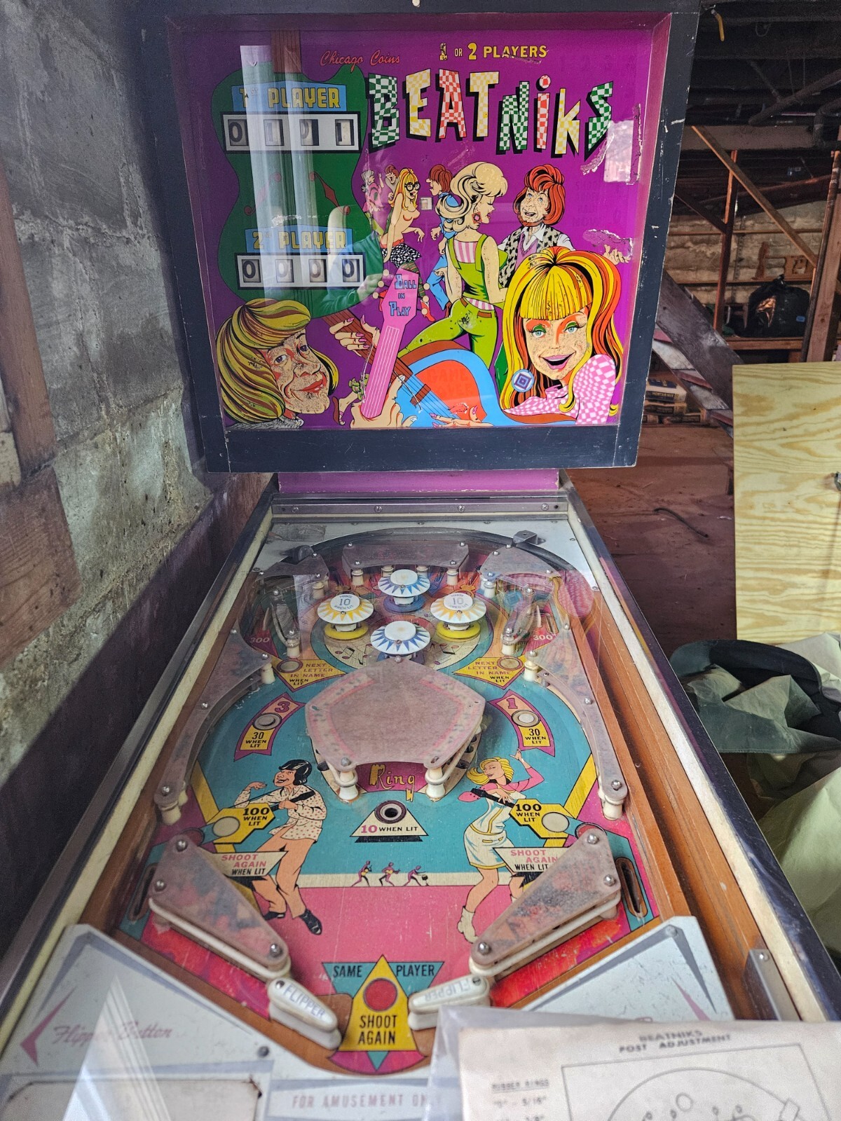 1962 Beatniks Pinball Machine