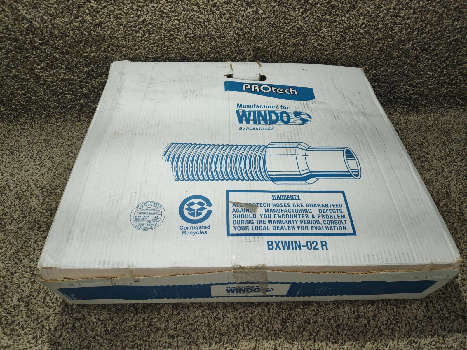PROtech 25FT Vacuum Hose 1 1/2" Diameter BXWIN-02 R